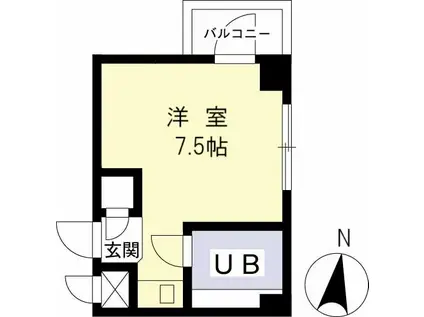 ハイムIT(ワンルーム/1階)の間取り写真