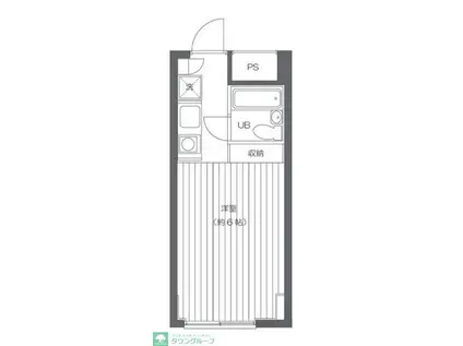 エスケイケイビル(ワンルーム/3階)の間取り写真