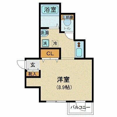 アーバイル日本橋小伝馬町(1K/8階)の間取り写真
