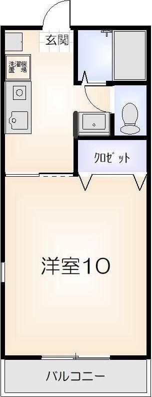 アヴァンセ(1K/1階)の間取り写真