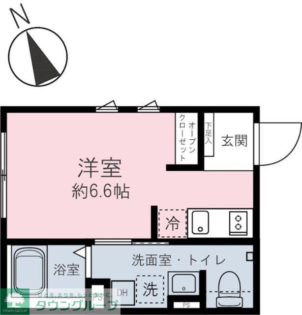 CASA PIAZZA TACHIKAWA(ワンルーム/3階)の間取り写真