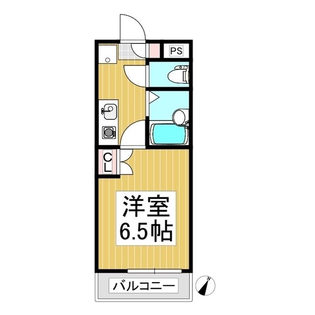セノーテ佐久(1K/3階)の間取り写真