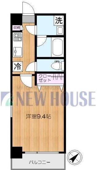 MONTE VERDE KAGURAZAKA(1K/3階)の間取り写真
