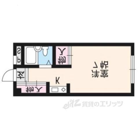 サンコート五條(1K/3階)の間取り写真