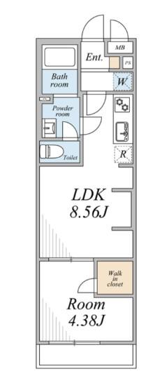 リブリ・ときわ台(1LDK/3階)の間取り写真