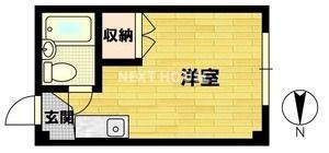 CASA沢ノ町(ワンルーム/1階)の間取り写真