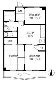 グレース羽鳥C(3DK/3階)の間取り写真