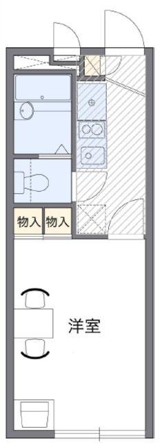 レオパレスグリーンライト(1K/1階)の間取り写真