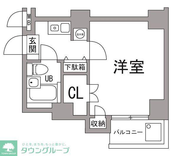 コアハイム八王子(1K/5階)の間取り写真
