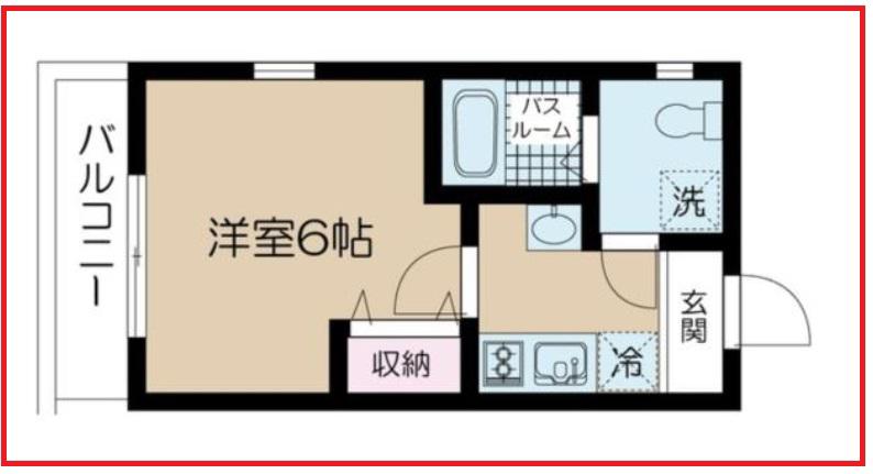 エヌエスゲート西新井(1K/3階)の間取り写真