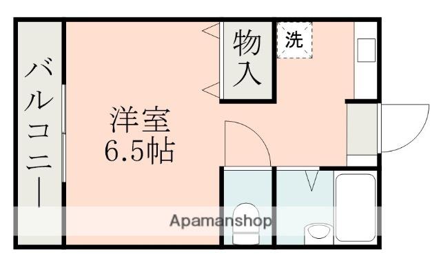 サンハイツ坂之上(ワンルーム/1階)の間取り写真