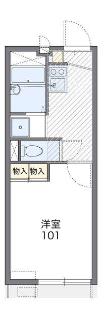 レオパレスクリサンテーモ(1K/2階)の間取り写真