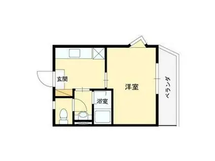 ファーストマンション(1K/1階)の間取り写真