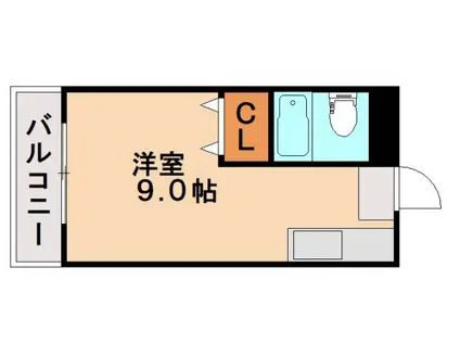 シャルム南八千代(ワンルーム/1階)の間取り写真