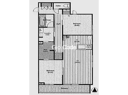 MAISON LUXE(2LDK/2階)の間取り写真