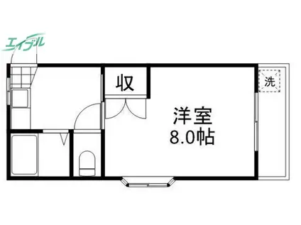 アーバンライフ泉田 I(1K/1階)の間取り写真