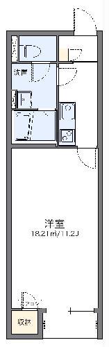 レオネクスト曙(1K/2階)の間取り写真