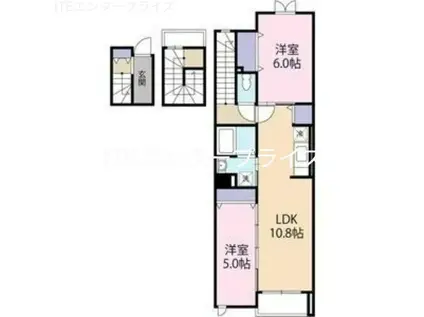 エスペランサ(2LDK/3階)の間取り写真