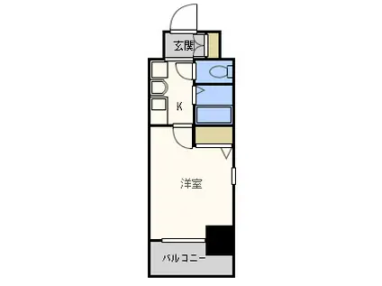 エステムコート難波センチュリオ(1K/13階)の間取り写真
