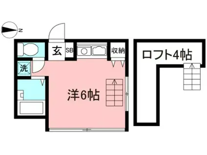 美・クリスタル(ワンルーム/2階)の間取り写真