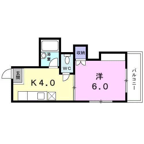 オックスフォードサーカスIII(1K/1階)の間取り写真