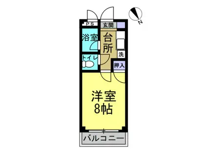 アーバン徳兵衛(1K/1階)の間取り写真