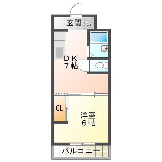江戸宿阿部喜(1DK/4階)の間取り写真
