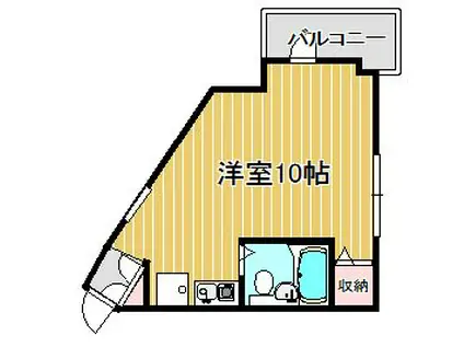 ファーストヒル(ワンルーム/6階)の間取り写真