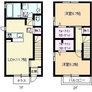 CHARME72(2LDK/1階)の間取り写真