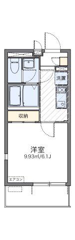 レオネクストシルクパレス(1K/3階)の間取り写真