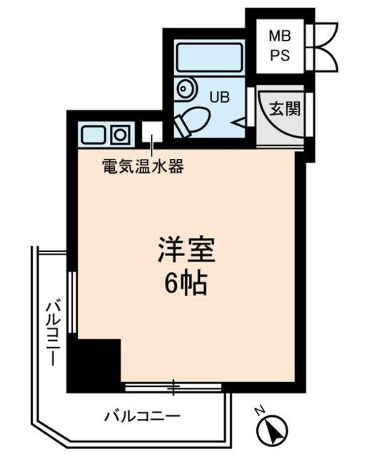 MAC所沢コート(ワンルーム/10階)の間取り写真