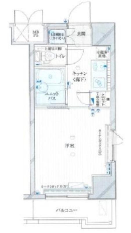 ルーブル蒲田伍番館(1K/4階)の間取り写真