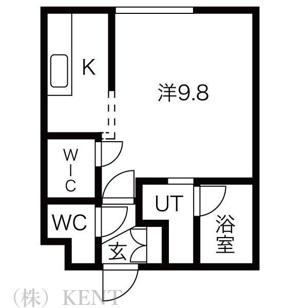 CASA COMIENZO(1K/1階)の間取り写真