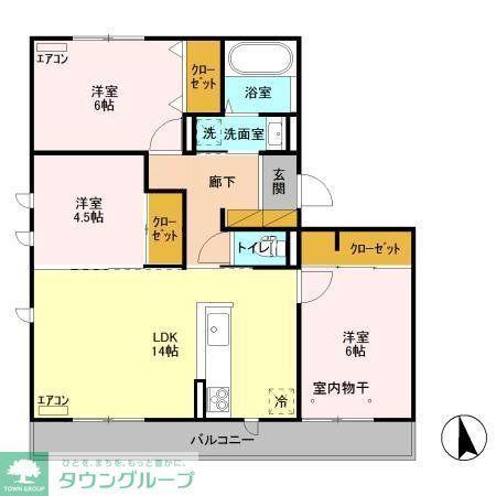 アーブルヴィラ(3LDK/3階)の間取り写真