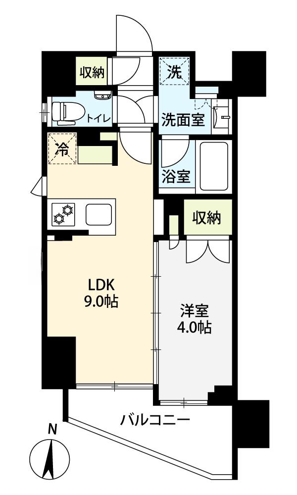 フレンシア椎名町(1LDK/3階)の間取り写真