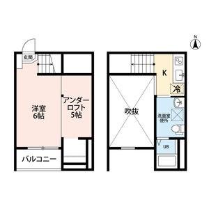 PROJECT円明(1K/1階)の間取り写真