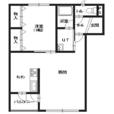 エイブルOKAMURA III(1LDK/1階)の間取り写真