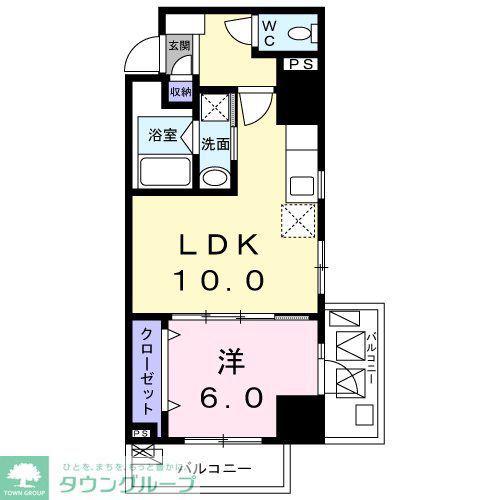 SASON(1LDK/3階)の間取り写真
