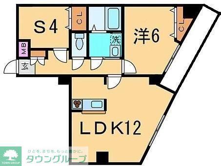KAYAH KAMINOGE(1SLDK/3階)の間取り写真