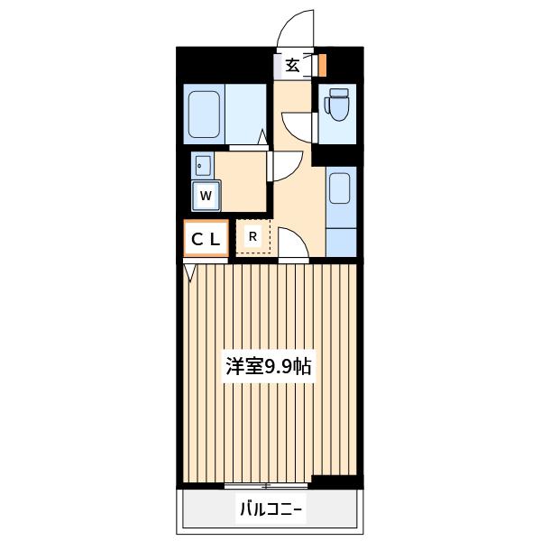 リコルテ長沼(1K/1階)の間取り写真