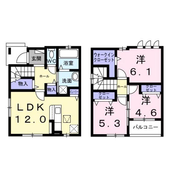 コンフィー中山台I(3LDK/1階)の間取り写真