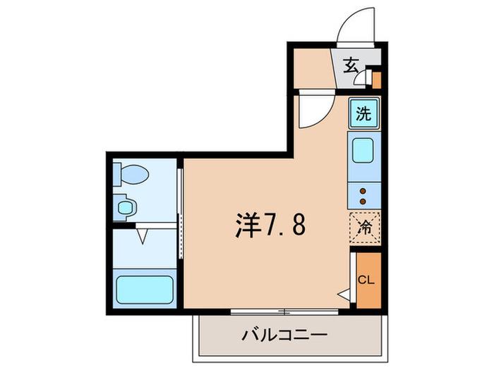 メゾンフォレスト(ワンルーム/3階)の間取り写真