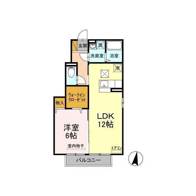 フォレストヒルズ(1LDK/1階)の間取り写真