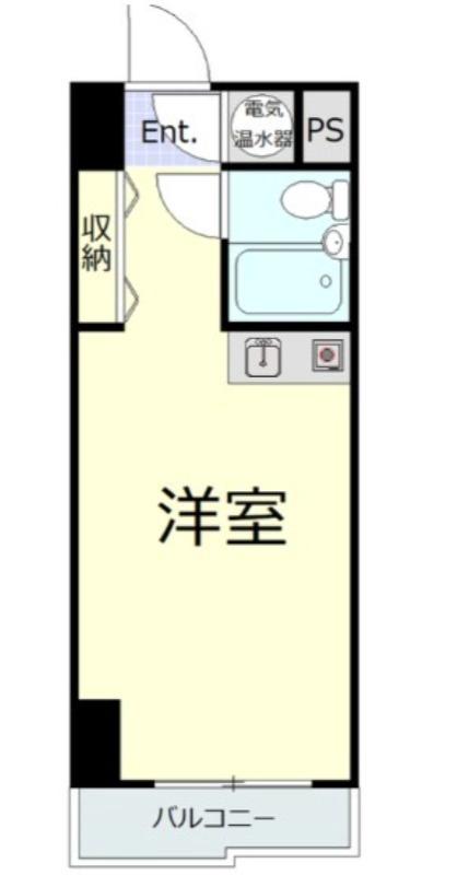 五反田リーラハイタウン(ワンルーム/4階)の間取り写真
