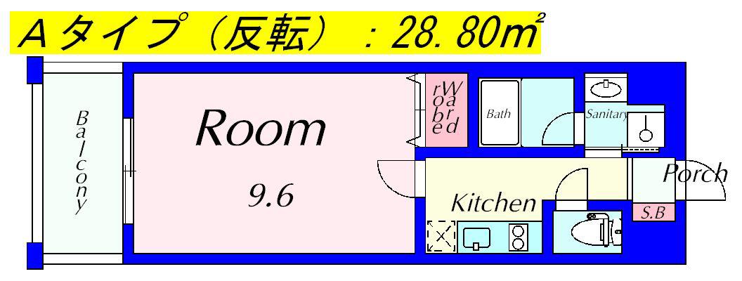 MNK-6(1K/7階)の間取り写真