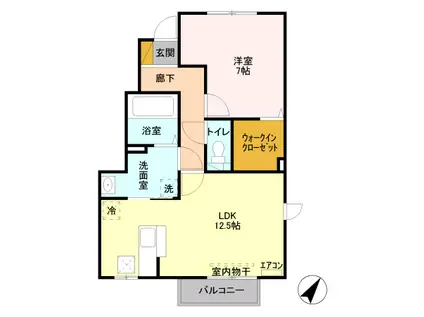 シエスタII 101(1LDK/1階)の間取り写真