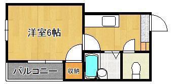 第五サンピア(1K/3階)の間取り写真