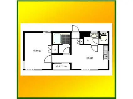 マ・メゾン(1DK/1階)の間取り写真