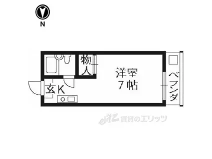 ロイヤルシティ松本(1K/3階)の間取り写真