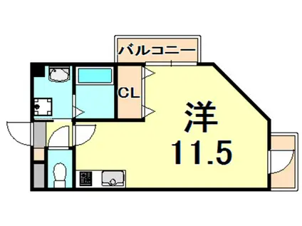 J&Nサマセットプレイス(ワンルーム/5階)の間取り写真